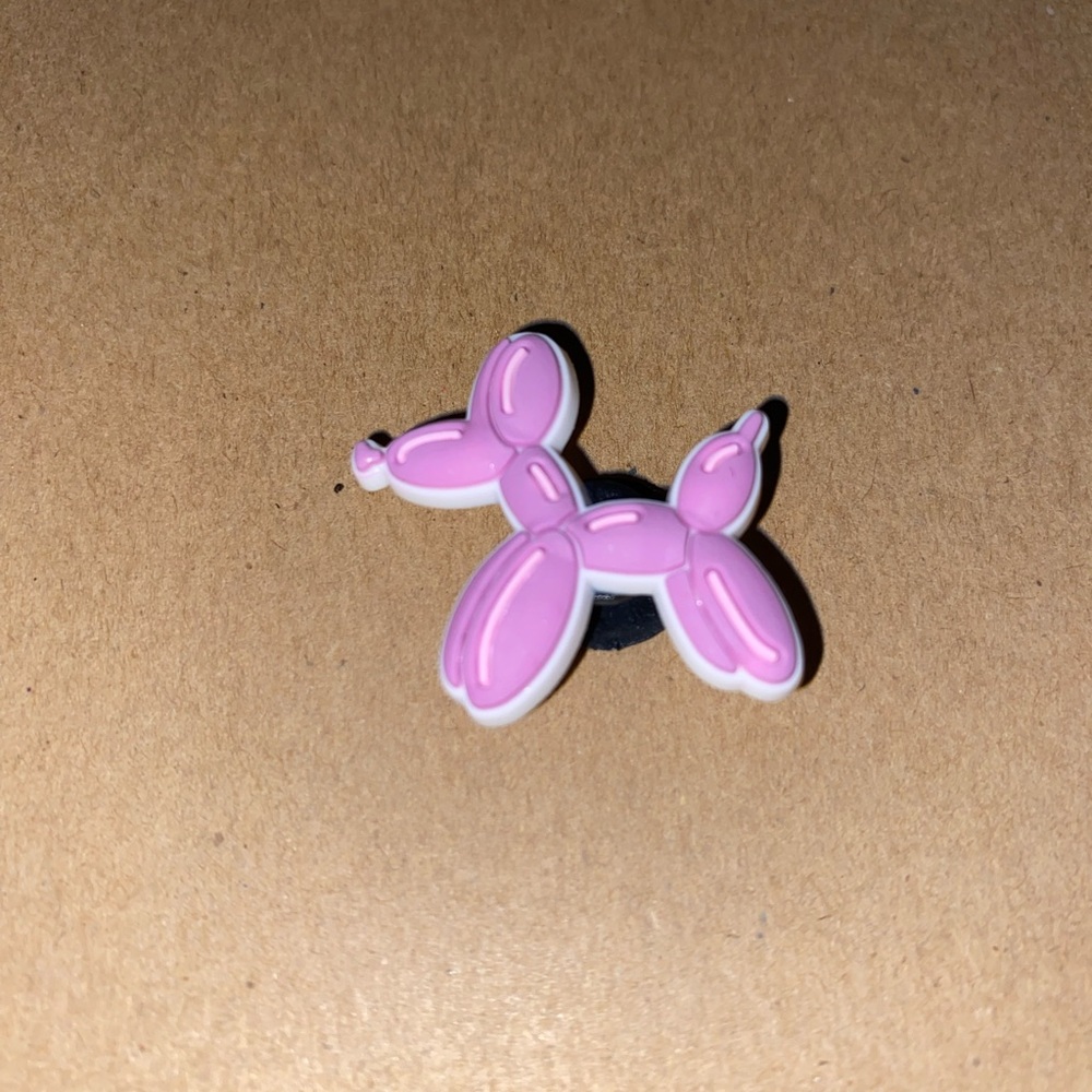 🐊6/$12🐊 Purple and Pink Balloon Dog Croc Charm